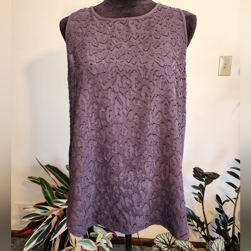 LOFT tank top, grey, small